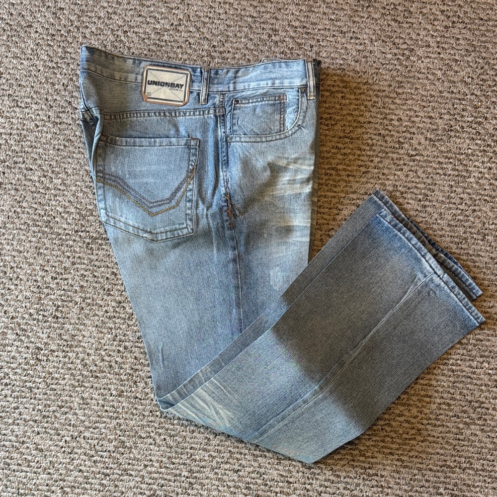 UNIONBAY Men's Denim Slim Jeans - Light Blue